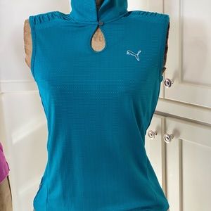 Teal women’s golf tank/tunic, XS